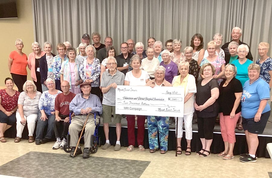 MRI donation from Mount Forest Seniors