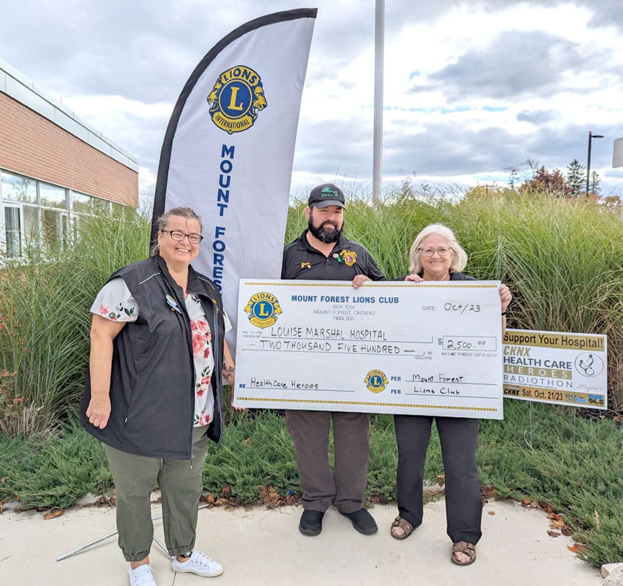 Lions assist Louise Marshall Hospital Foundation