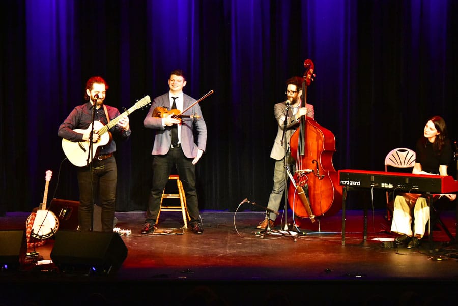 Shane Cook and the Woodchippers bring Christmas tunes to Fergus