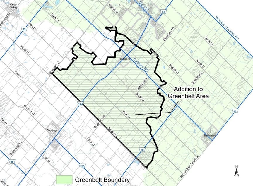 County officially requests removal of newly-added Erin lands from Greenbelt