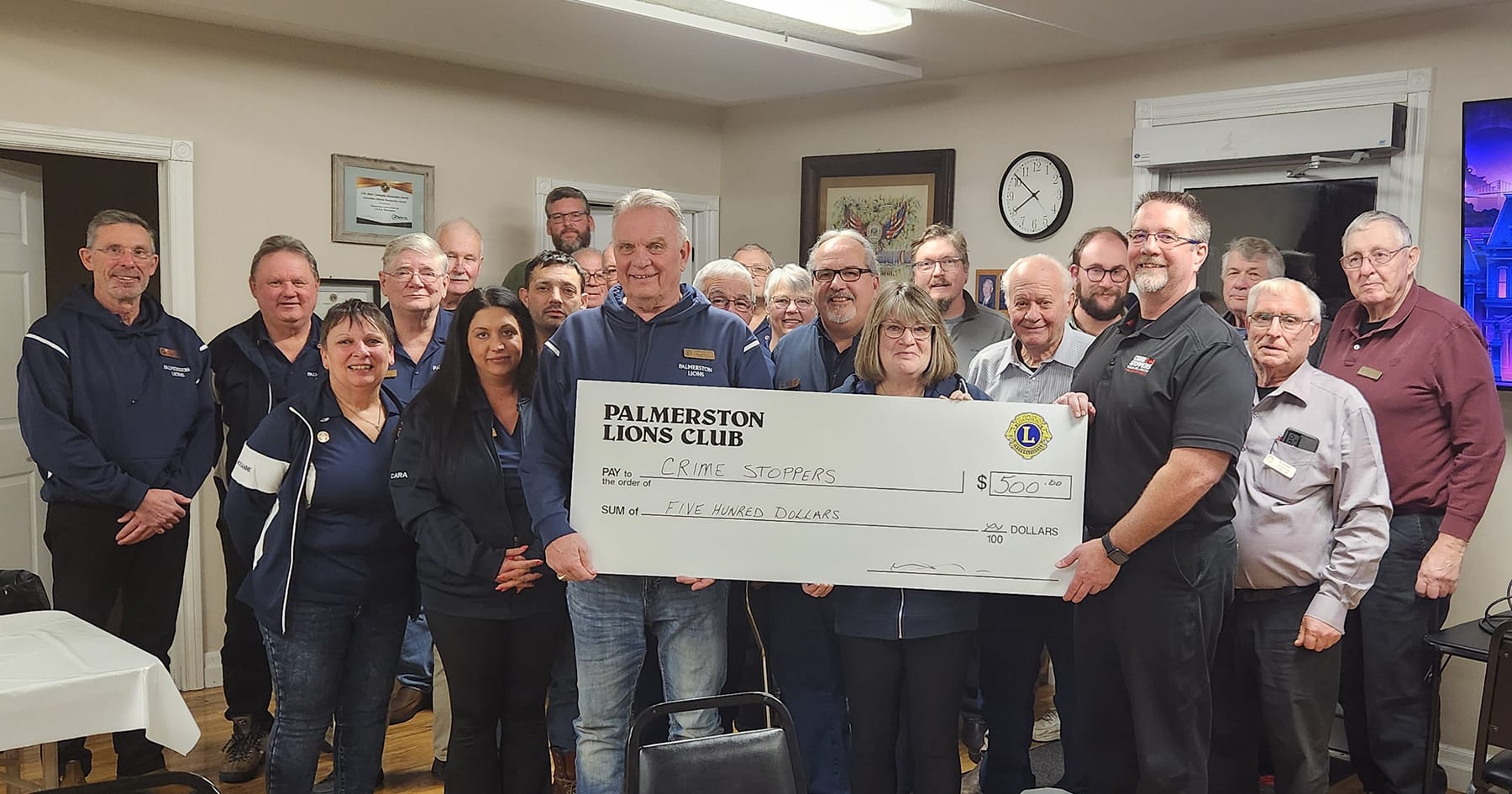 Palmerston Lions donate $500 to Crime Stoppers