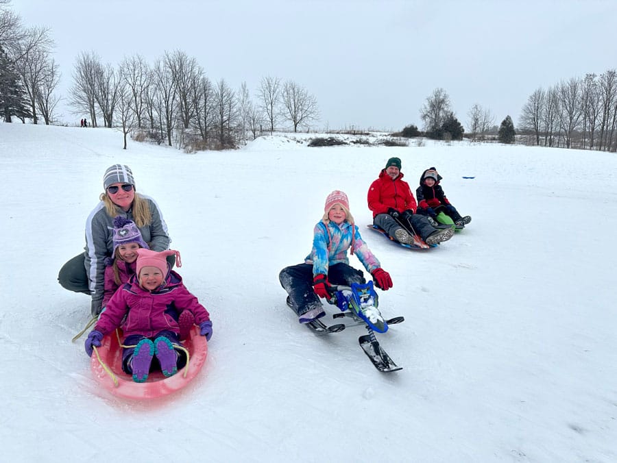 Sledders show up for Snowfall