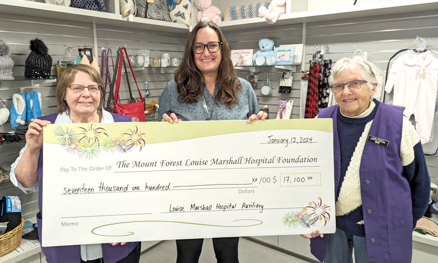 Louise Marshall Hospital Auxiliary donates $17,100