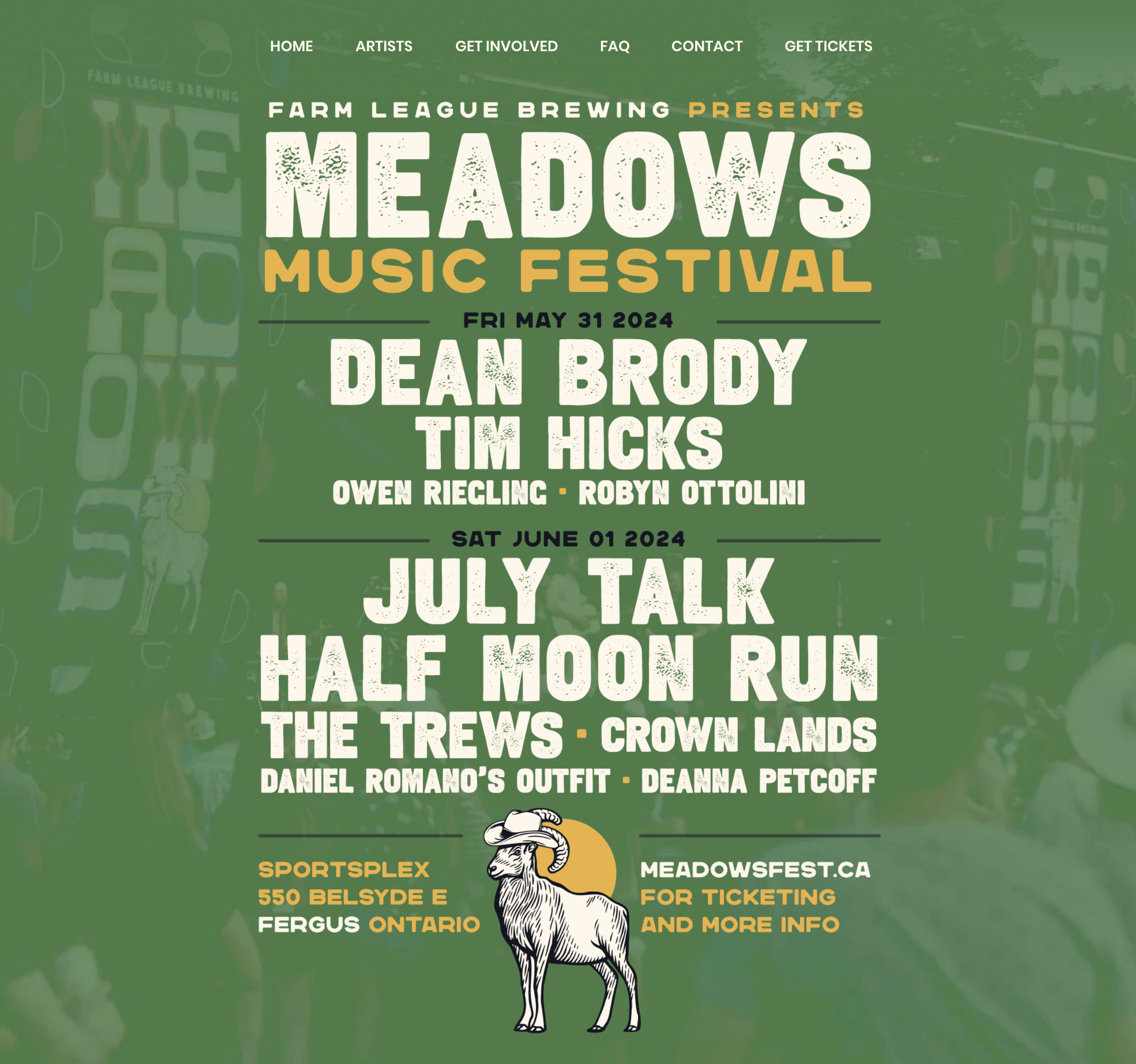 Dean Brody, July Talk to headline Meadows Music Festival in Fergus