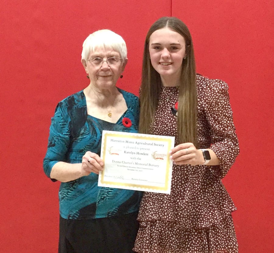Harriston-Minto Agricultural Society awards 2023 Bursary