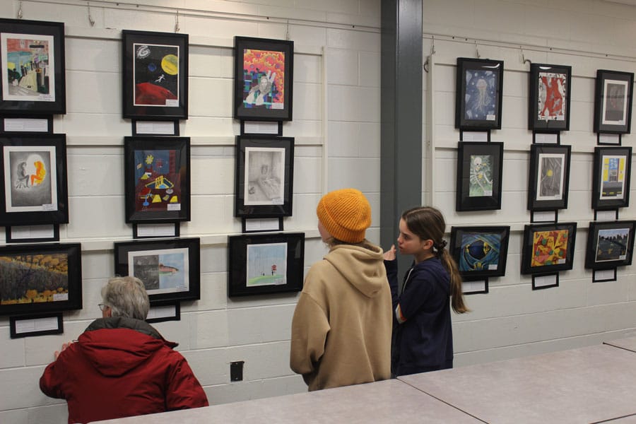 Art exhibit at Sportsplex features Fergus high school students' work