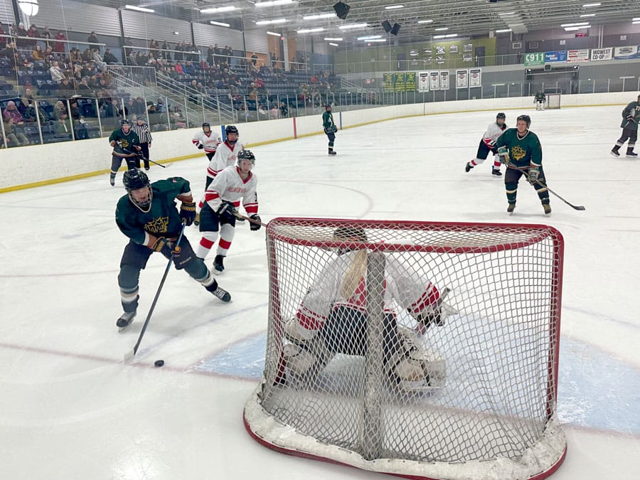 Wellington North Fire Service faces off against Patriots Alumni in charity hockey game