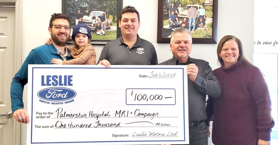 Leslie Motors pledges $100,000 to MRI campaign