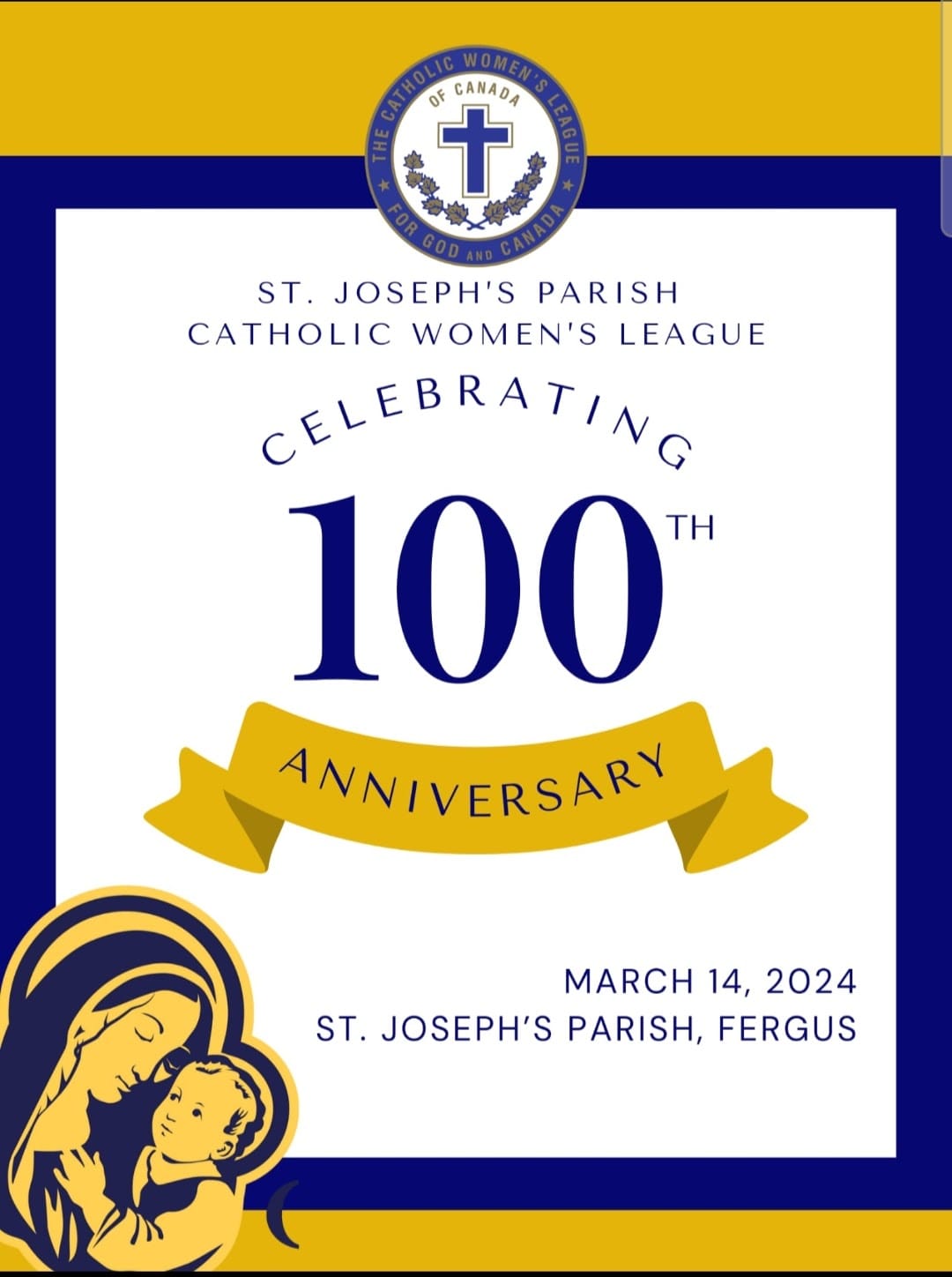 Catholic Women’s League of St. Joseph’s Parish celebrates 100 years