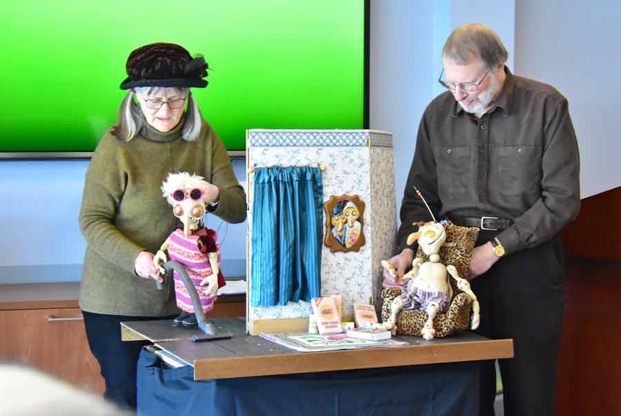 Puppetry seminar at Fergus public library