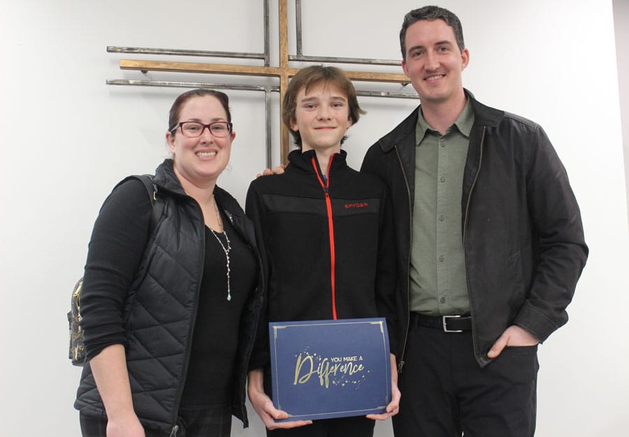 Catholic school board recognizes Shayle Cappellina as VIP student