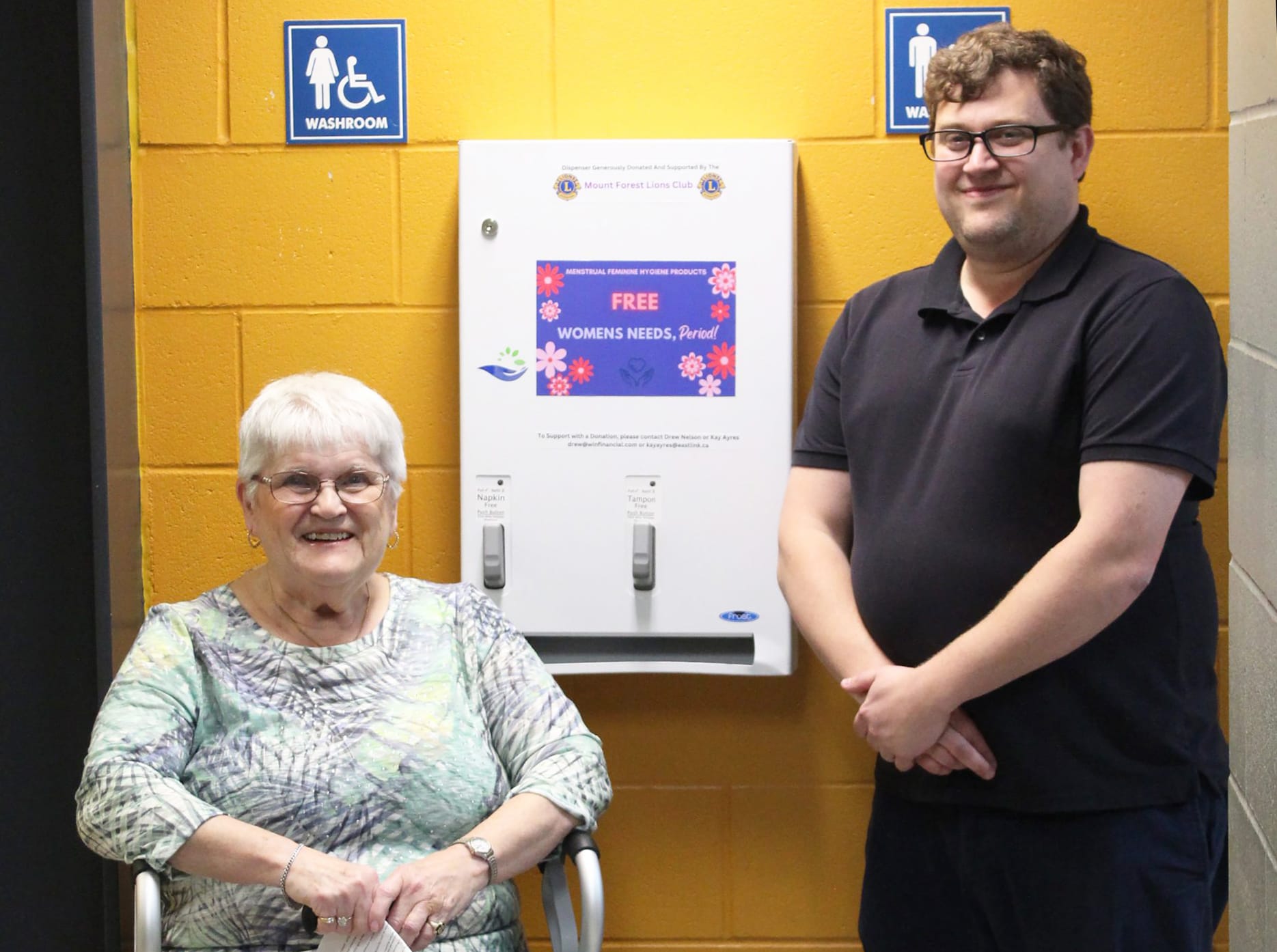 Free feminine hygiene products now available at Mount Forest arena