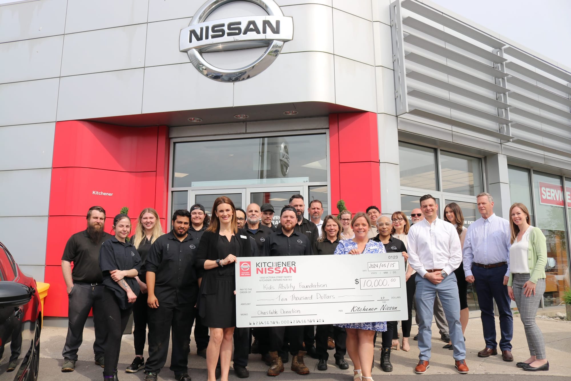 Kitchener Nissan donates to KidsAbility Foundation