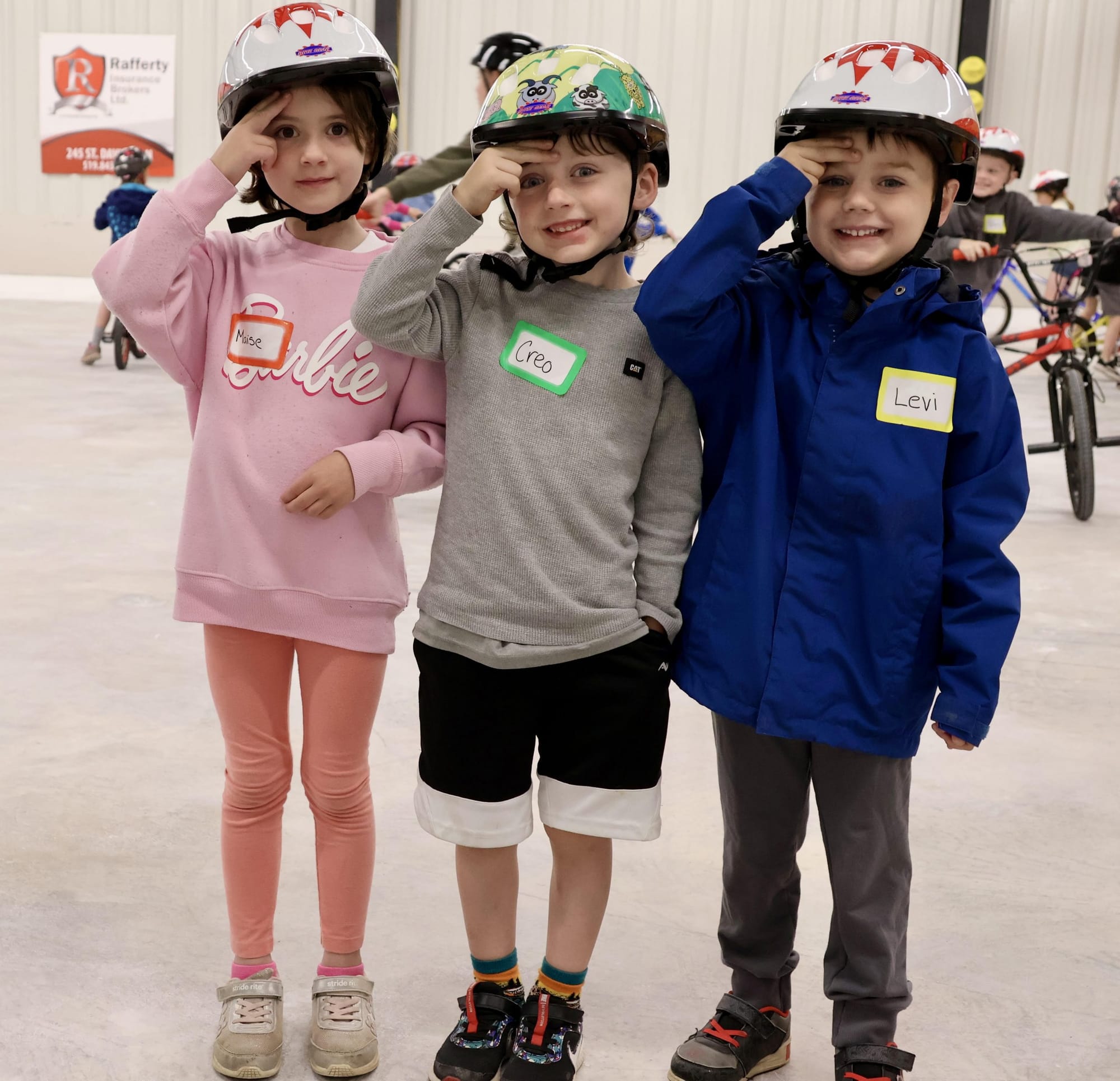 Bike Rodeo at the Fergus Curling Club