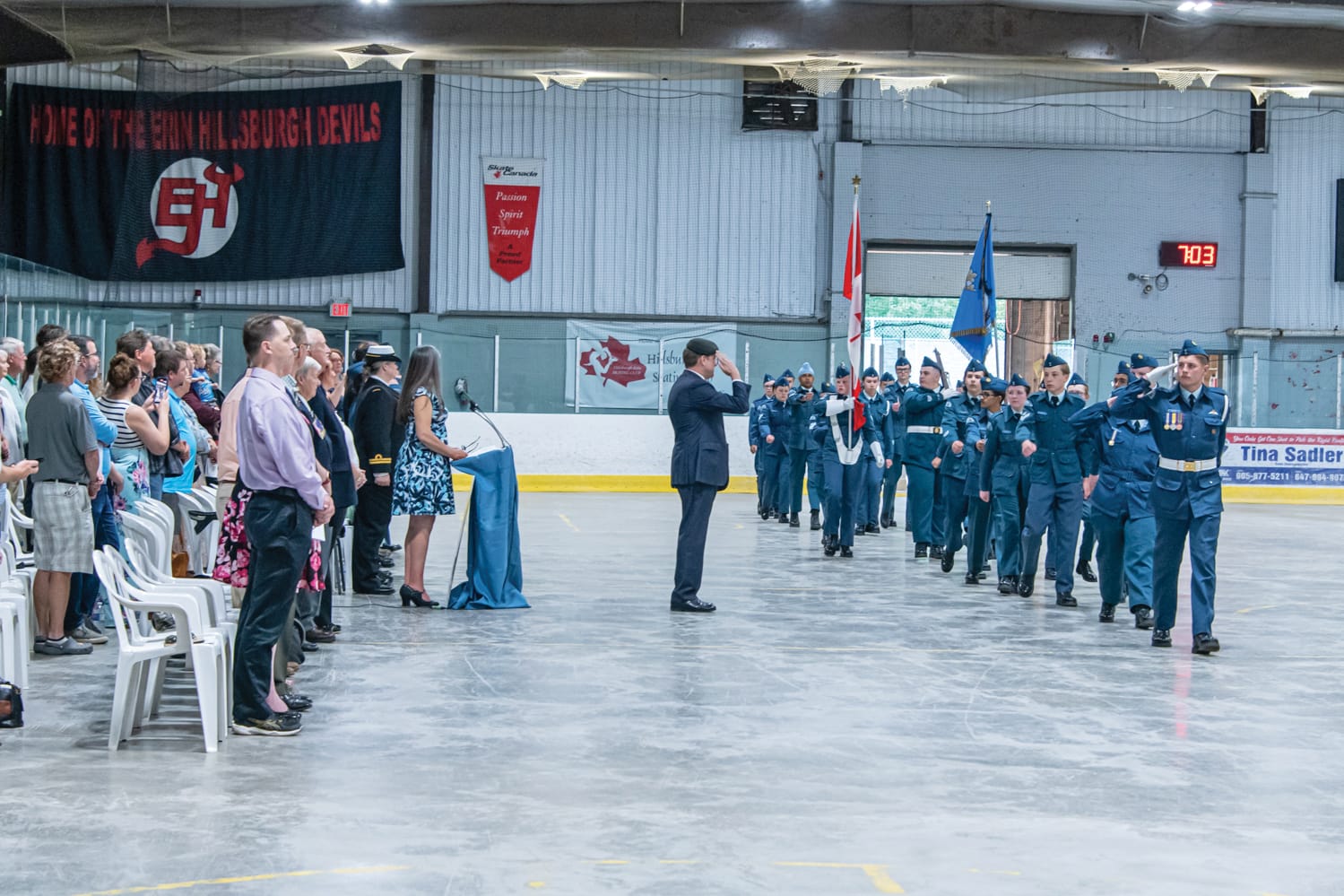 21st annual review ceremony for Erin Air Cadets