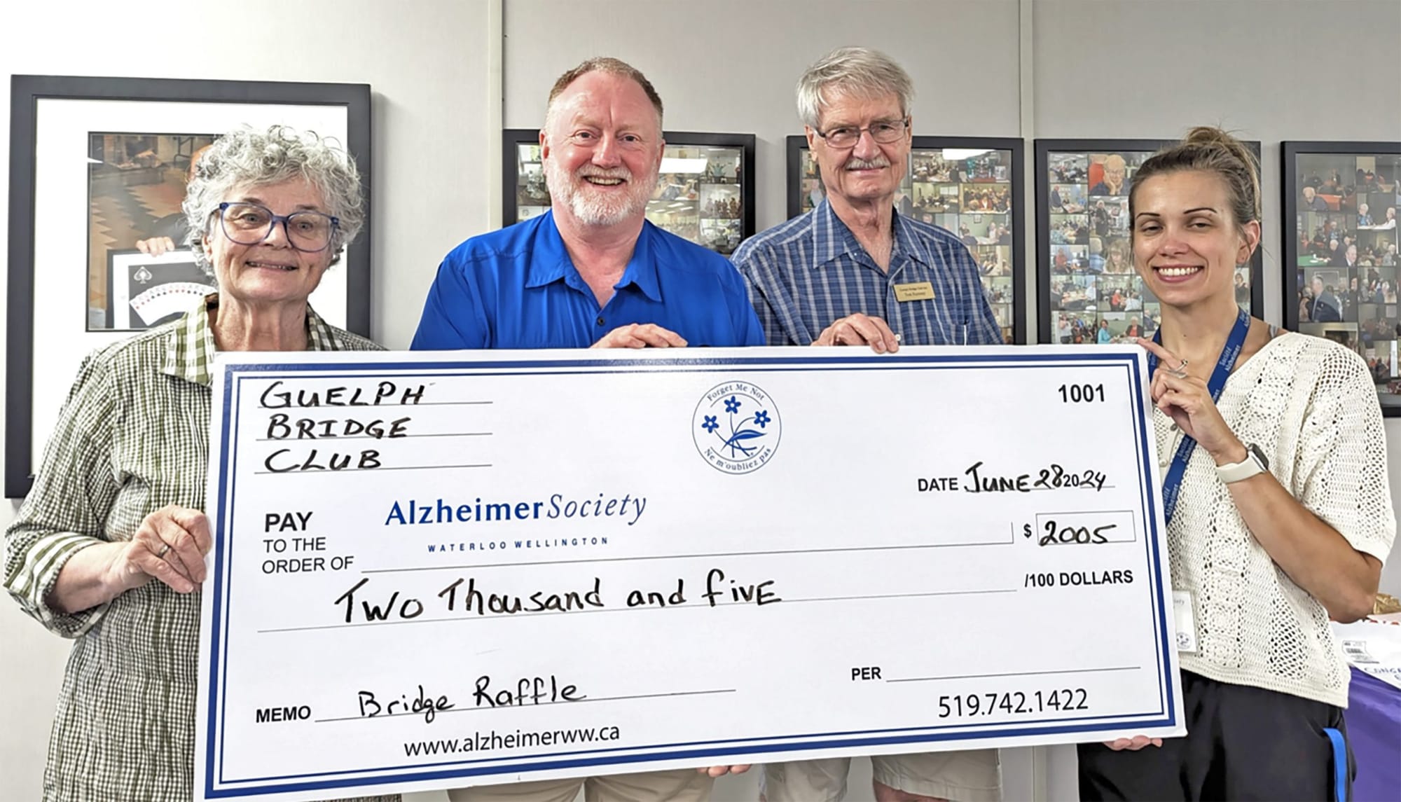 Raising money for Waterloo Wellington Alzheimer Society