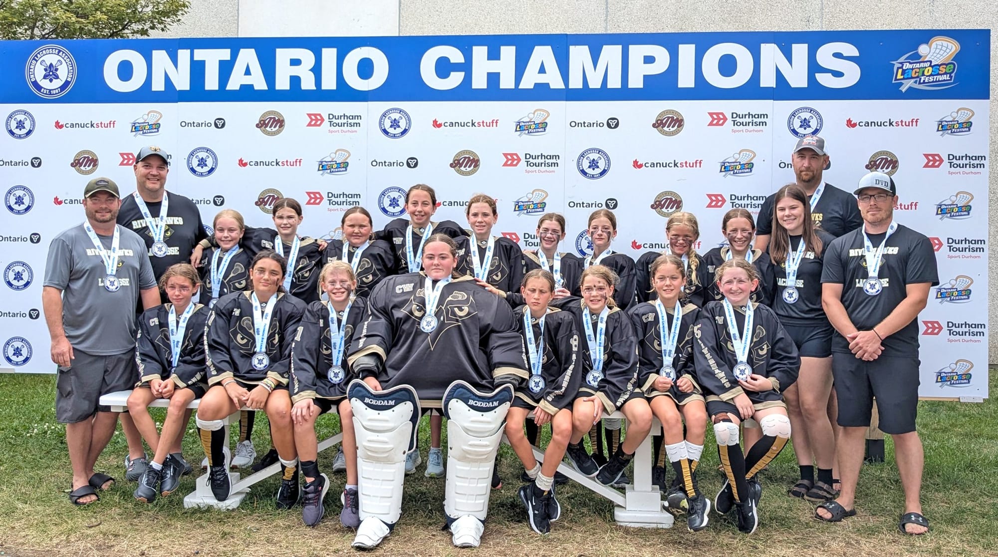 Riverhawks U13 A girls lacrosse team win silver