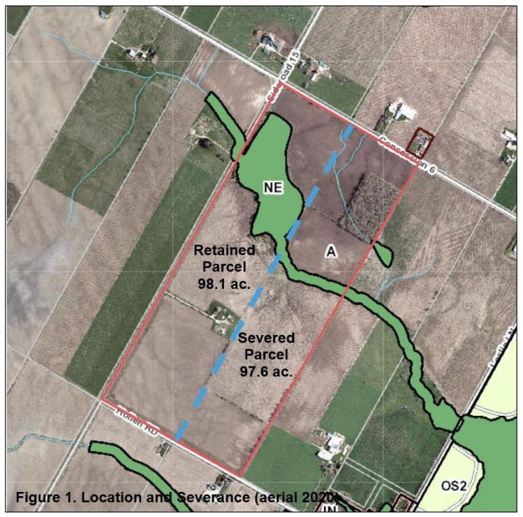 Council supports application to sever Mapleton farm in half
