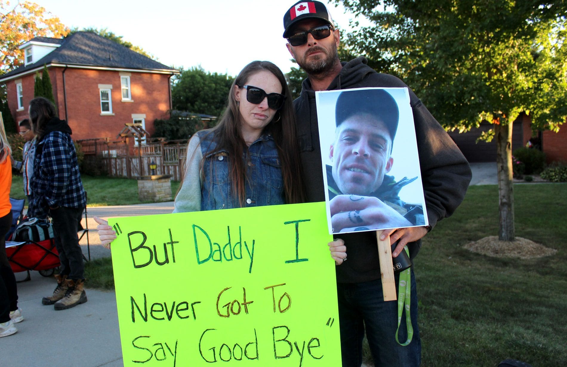 Second protest at Rockwood OPP station honours Nathaniel Schofield