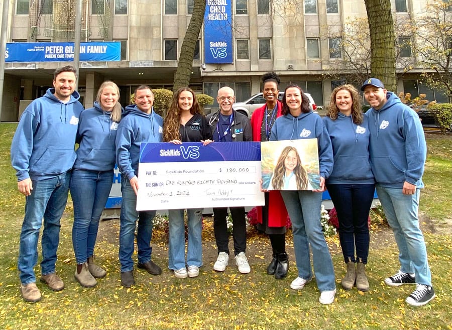 Milestone donation from Team Addy