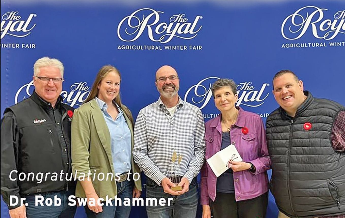 Veterinarian honoured for leadership in agricultural community