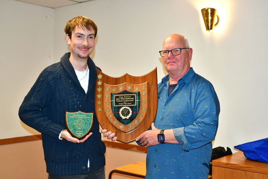 Festive celebration for the Fergus Pipe Band