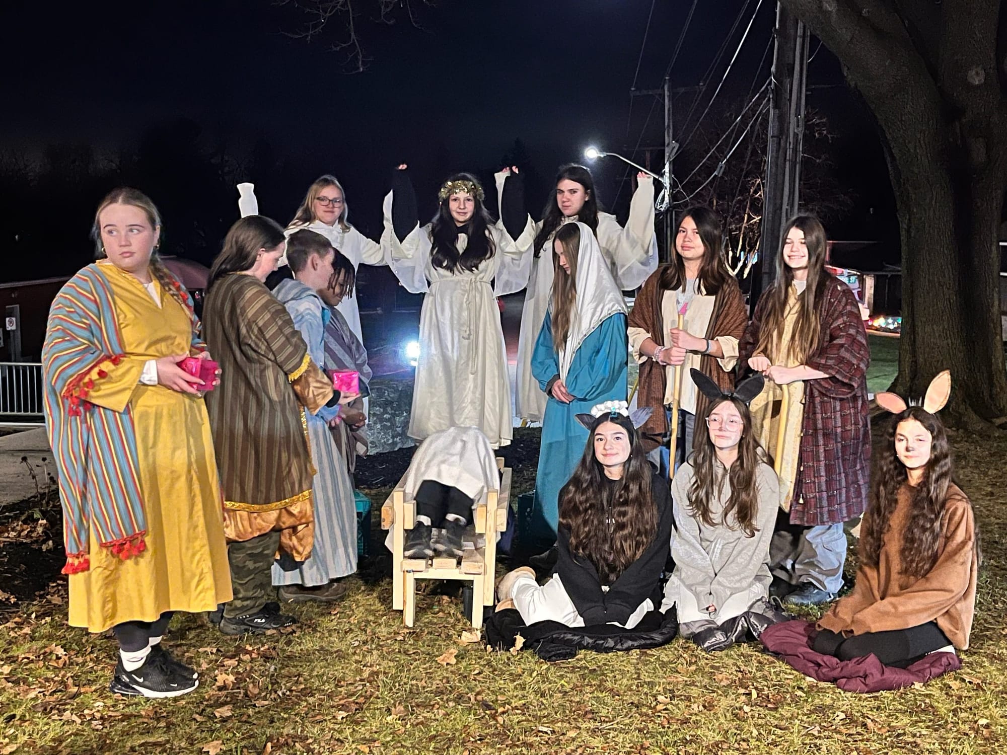 Live Nativity scene highlight at school concerts