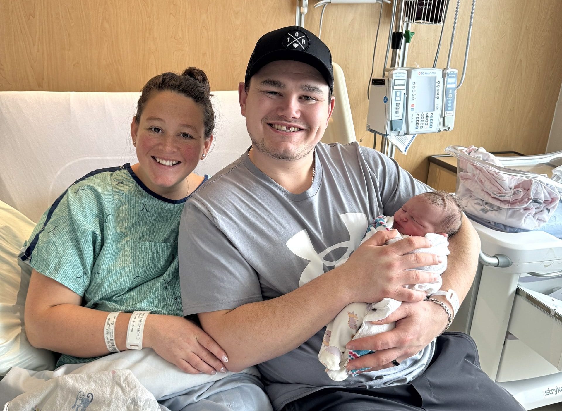 Wellington County's first baby of 2025 born to Fergus couple at Groves hospital
