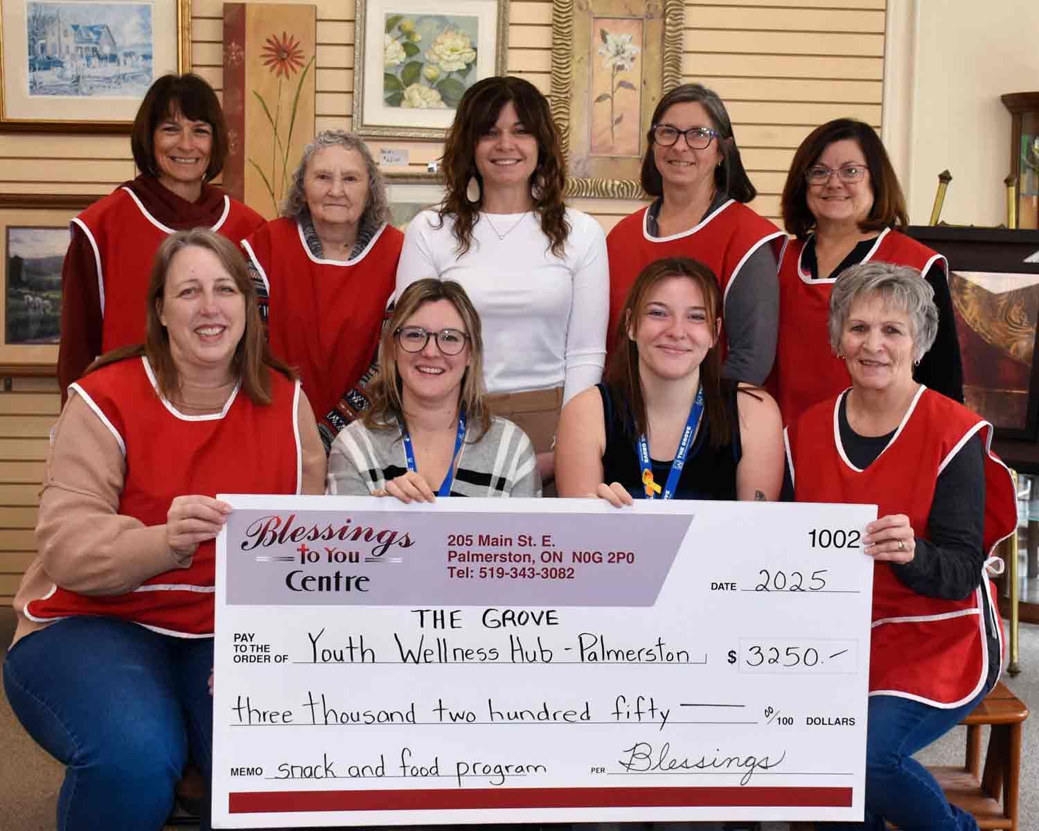 Palmerston's Blessings to You donates to Grove Hub