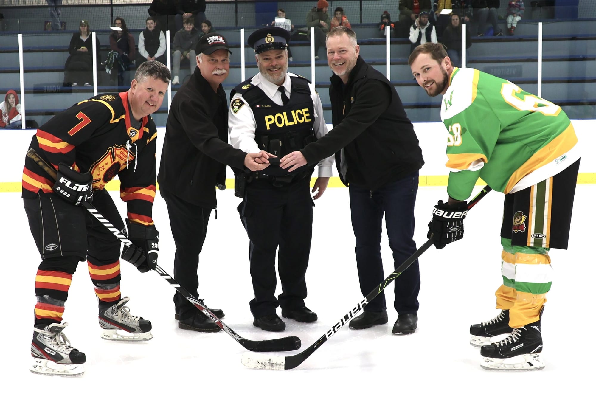 Third annual 'Lights and Sirens' public skate and hockey game