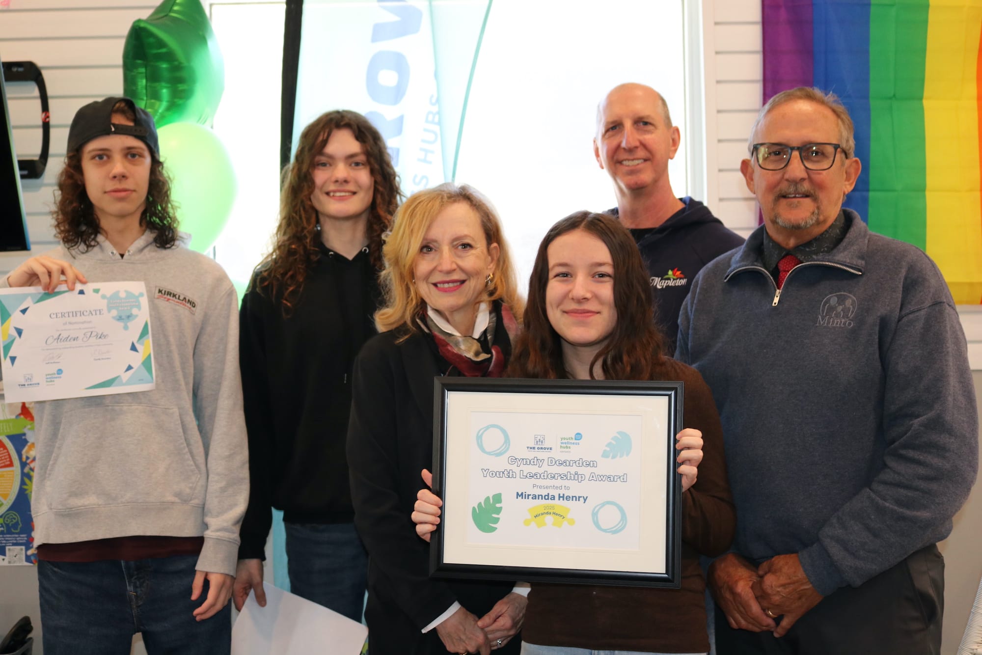 Palmerston student receives Cyndy Dearden Youth Leadership Award
