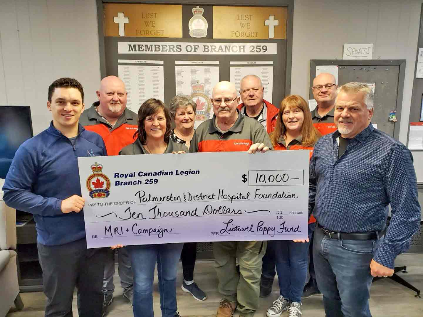 Palmerston and District Hospital Foundation receives $10,000 donation