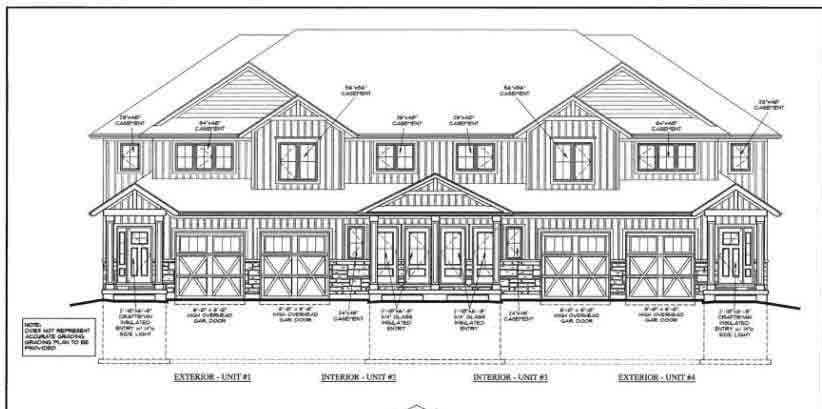 Minor variances approved for eight-unit stacked townhouses