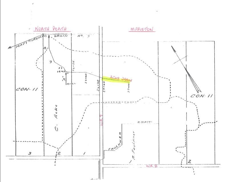 Township to abandon portion of Acke Drain on Wellington Road 9