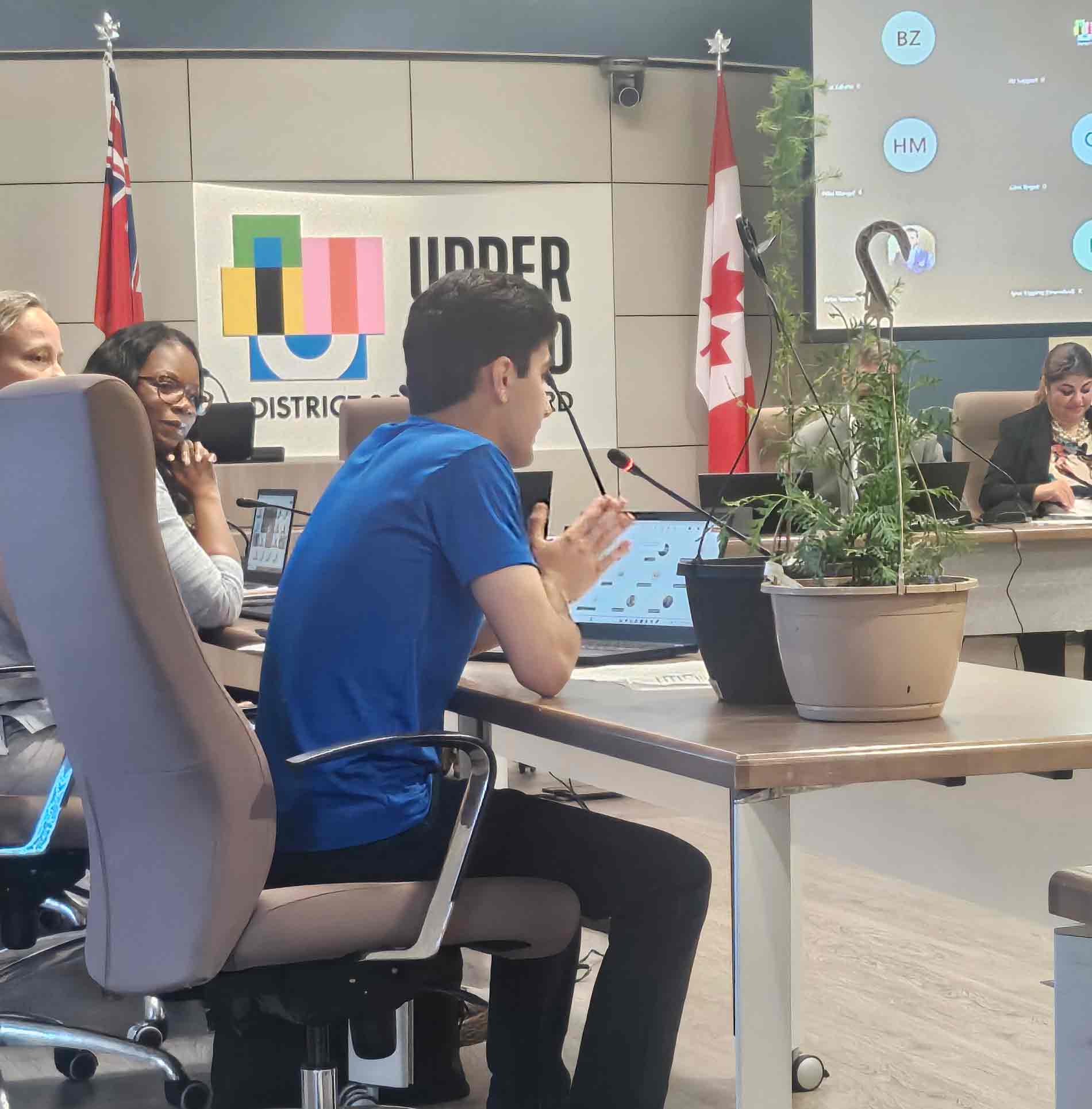 Outgoing student trustees offer thanks, enthusiastic motivational speech