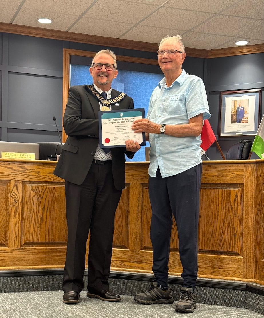 Town of Minto recognizes Bob Emmerson as Senior of the Year