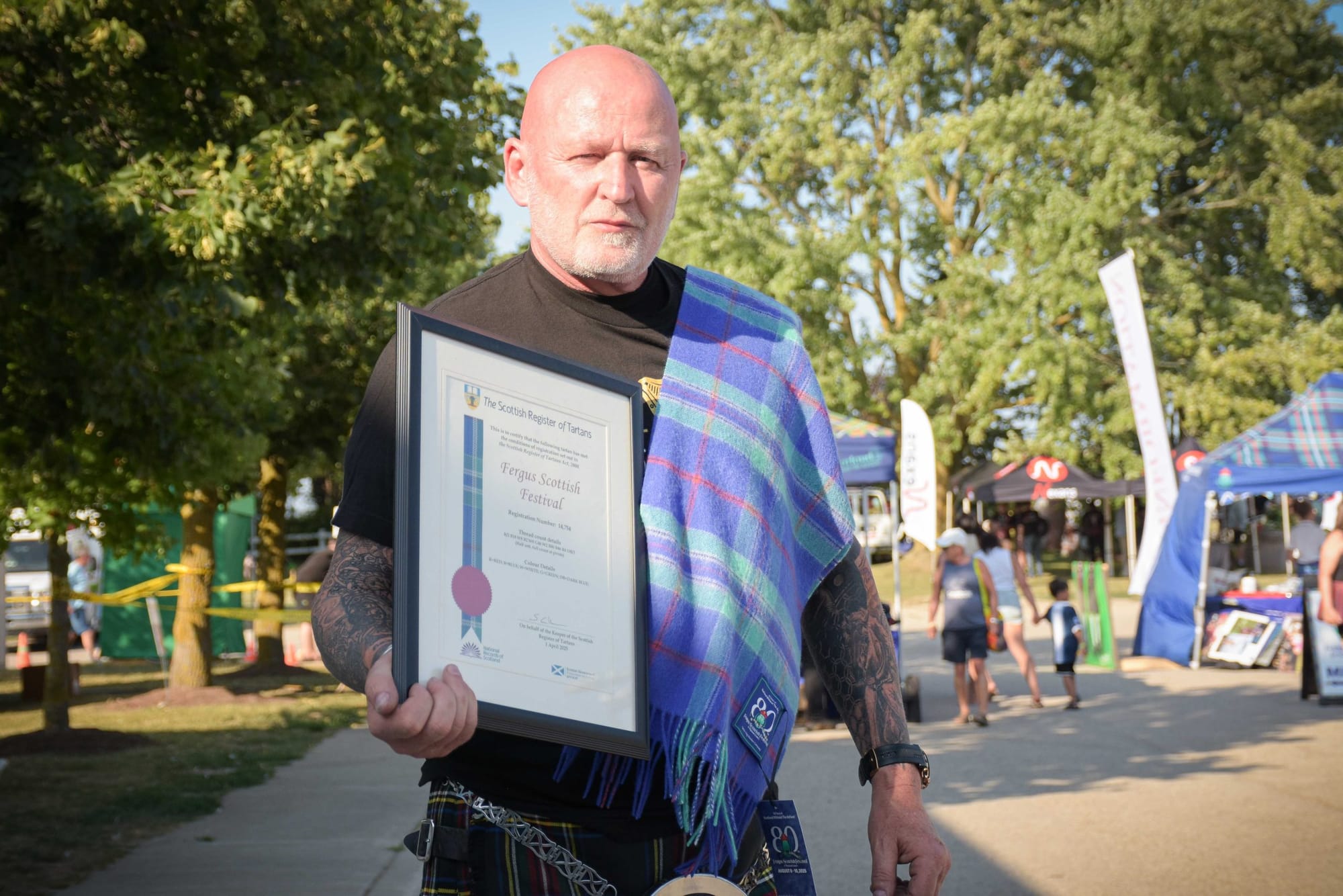 ‘Exactly what the tartan should be’: behind the Scottish festival’s anniversary design