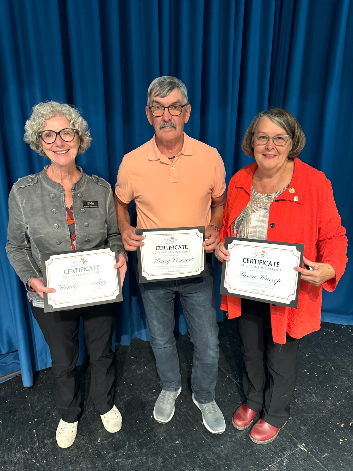 Fergus Agricultural Society recognizes lifetime volunteers