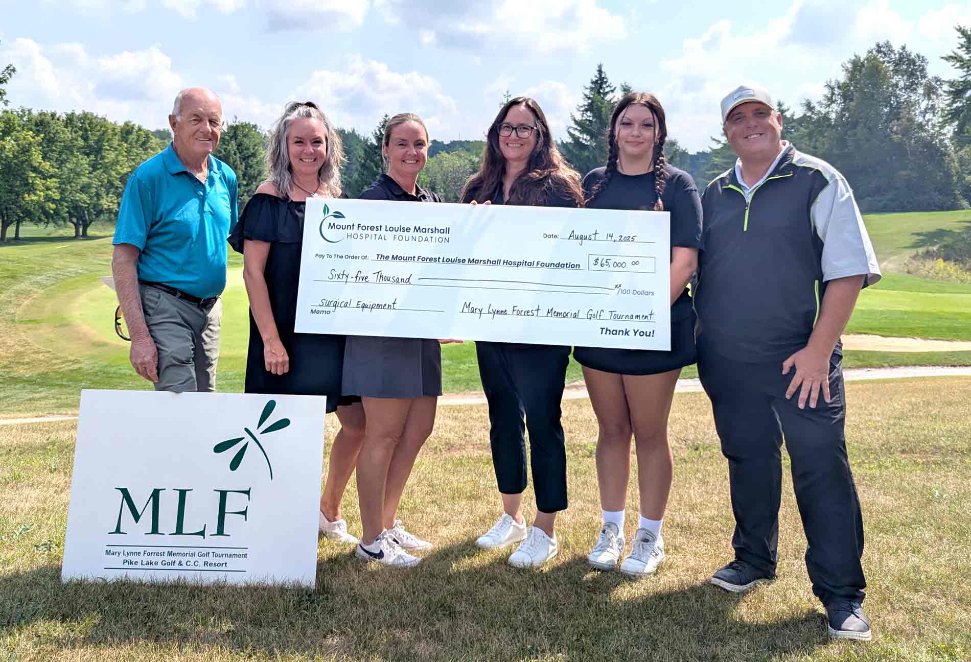 Mary Lynne Forrest Memorial Golf Tournament raises $65,000 for Louise Marshall Hospital