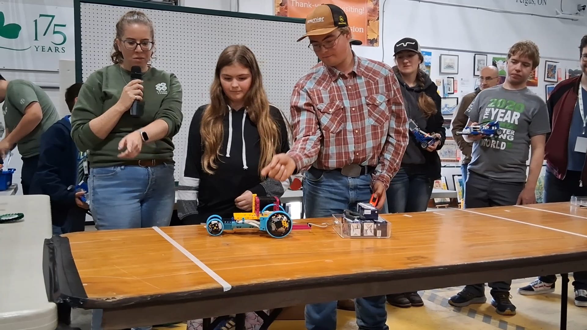 Jazzlynn Meagher wins 4-H Lego tractor pull