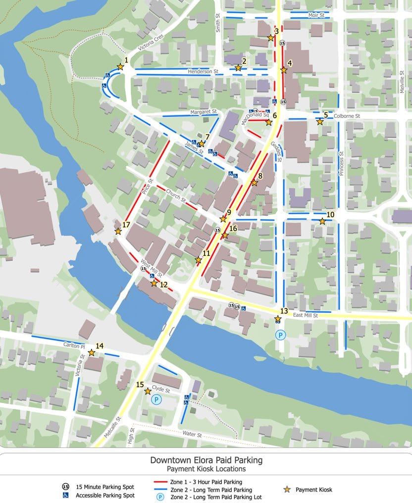 Paid on-street parking begins in Elora on Jan. 5