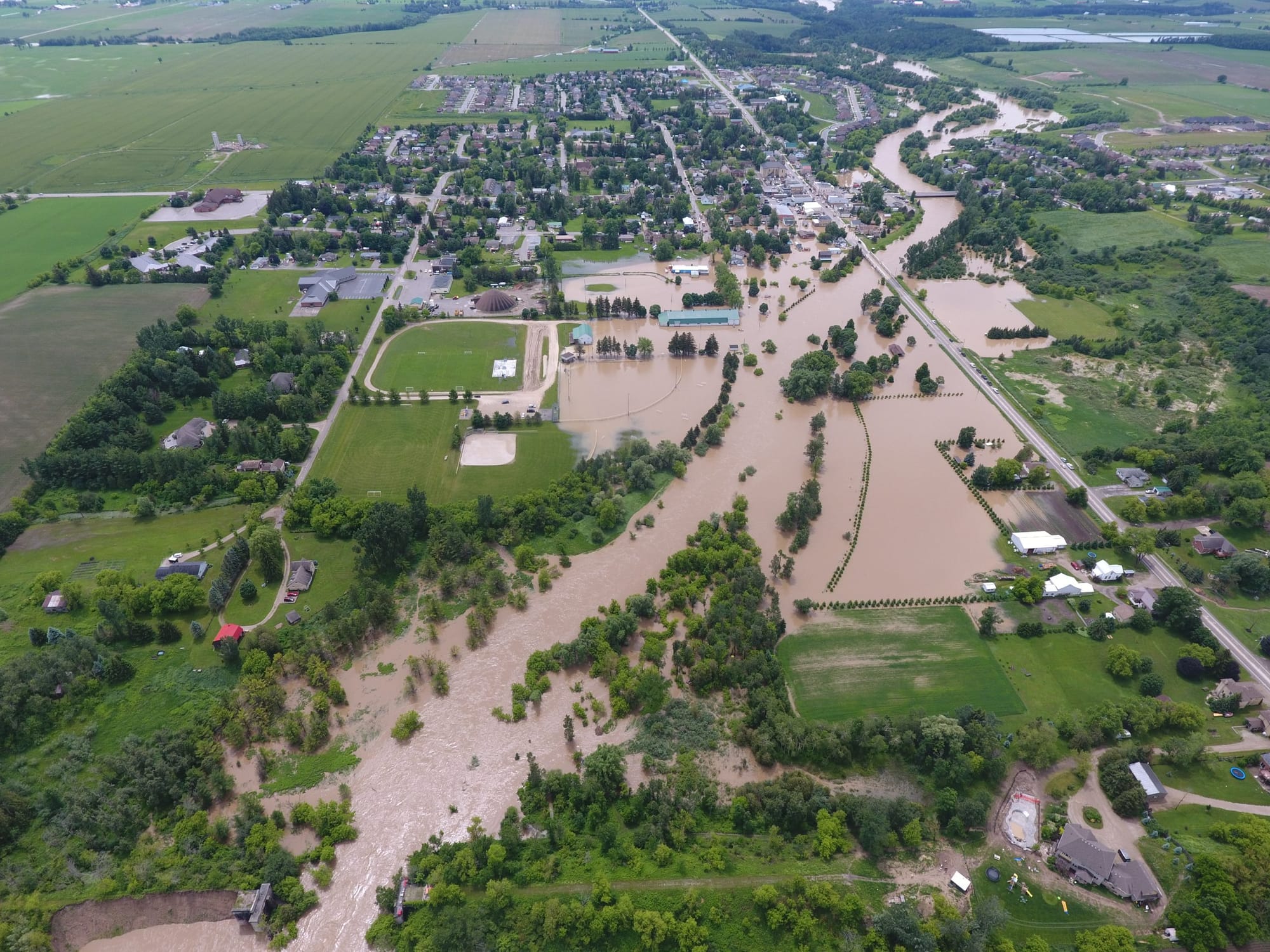 Township considering dike extension to reduce Drayton flooding