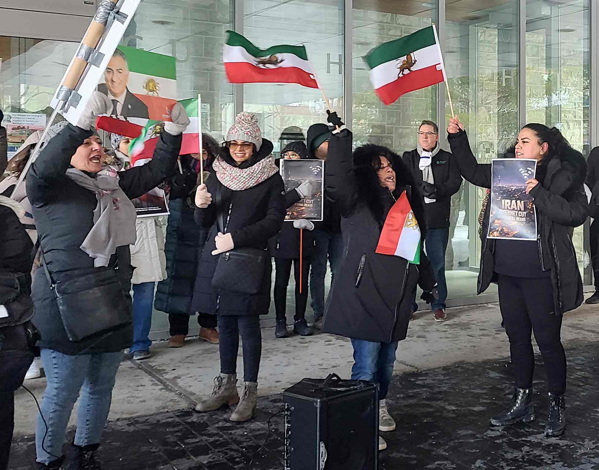 Community members rally for Iran