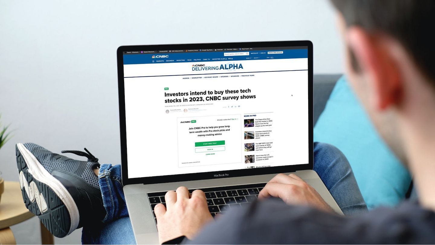 Soft paywall, CNBC website. Free news and premium articles.&nbsp;