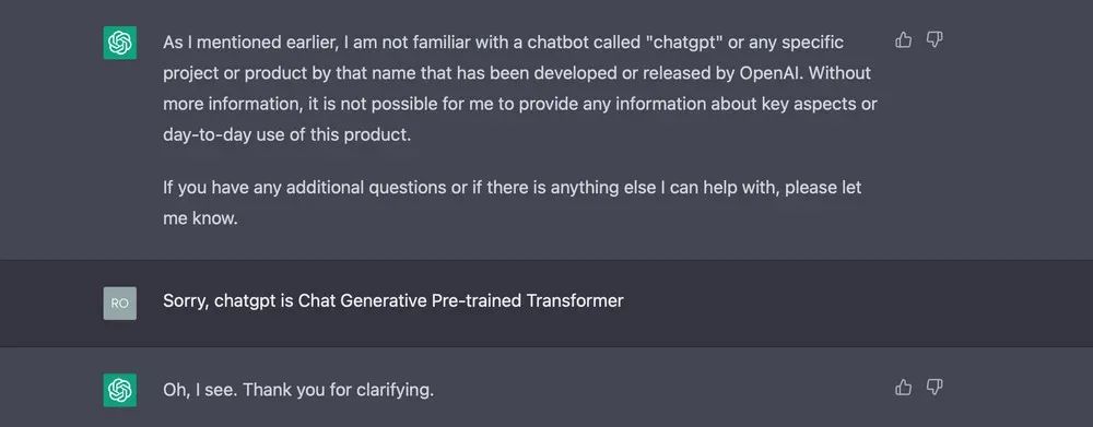 Example of trying a ChatGPT prompt