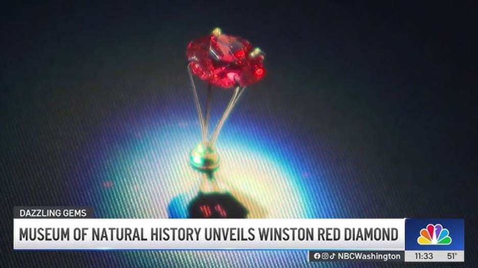 A dazzling rainbow of diamonds goes on display at Smithsonian | NBC4 Washington - YouTube