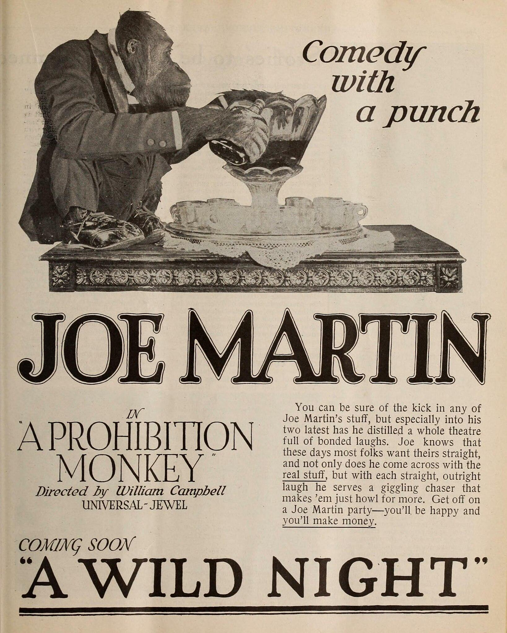 Promotional material retained in the Joe Martin treatment.