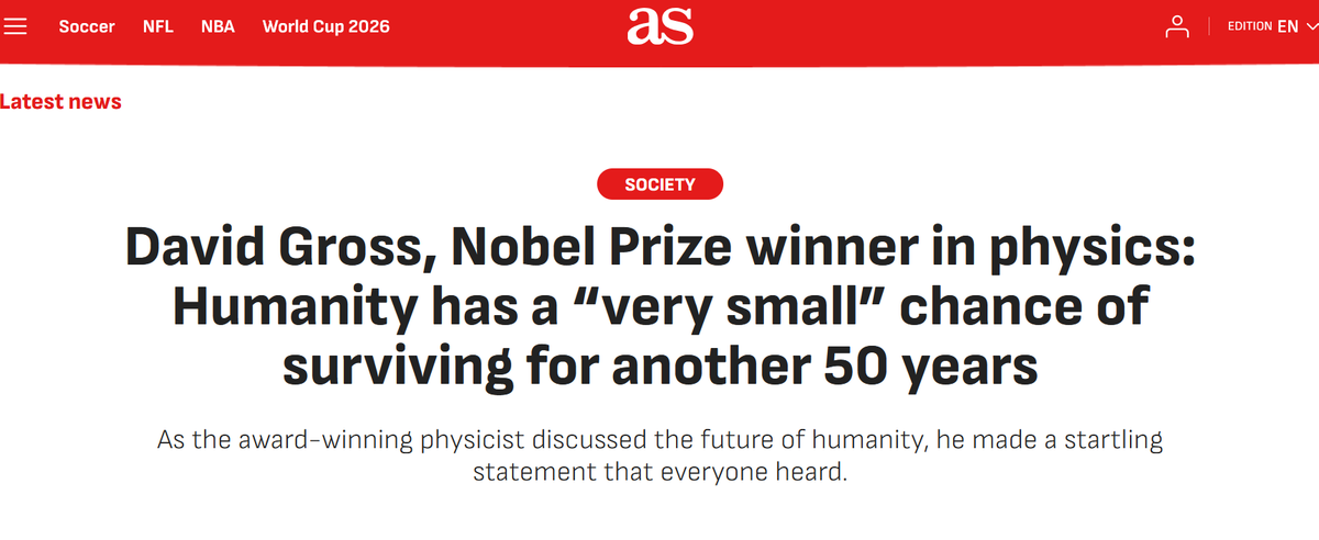 Humanity Does Not Possess a Radioactive Half-Life