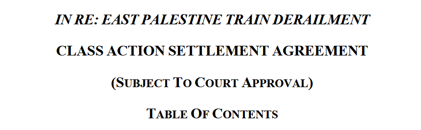 Applied Case: East Palestine's Second Last Word