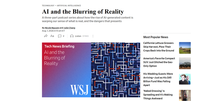 AI Did Not Blur Reality